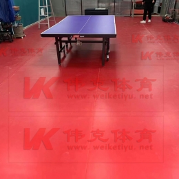 黄浦区外马路乒乓球地胶安装完成